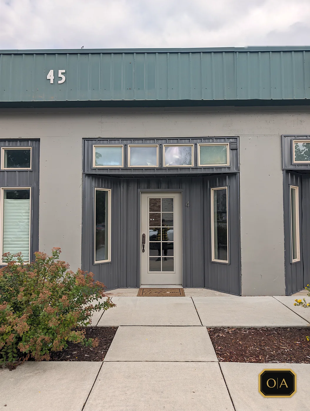 The door to Unit 4, as it was when the build started.