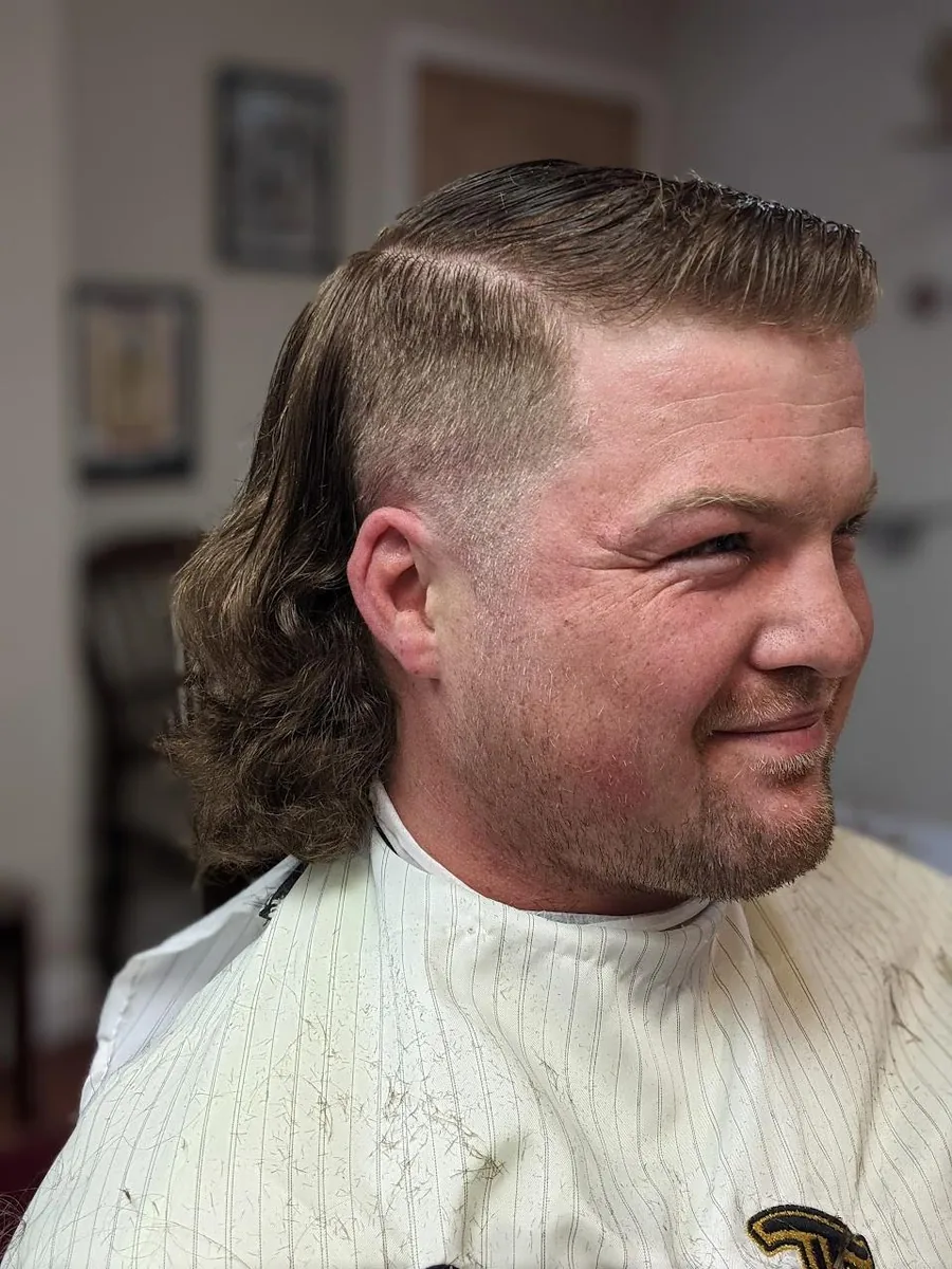 A finished haircut by Gus